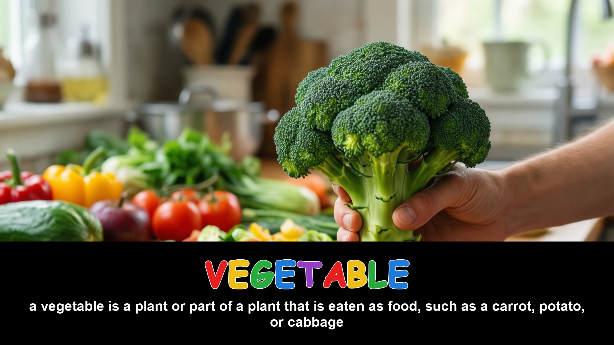 English Illustration for vegetable